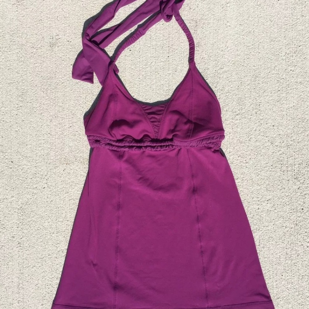 Lululemon dignity halter top purple 4 Athletic